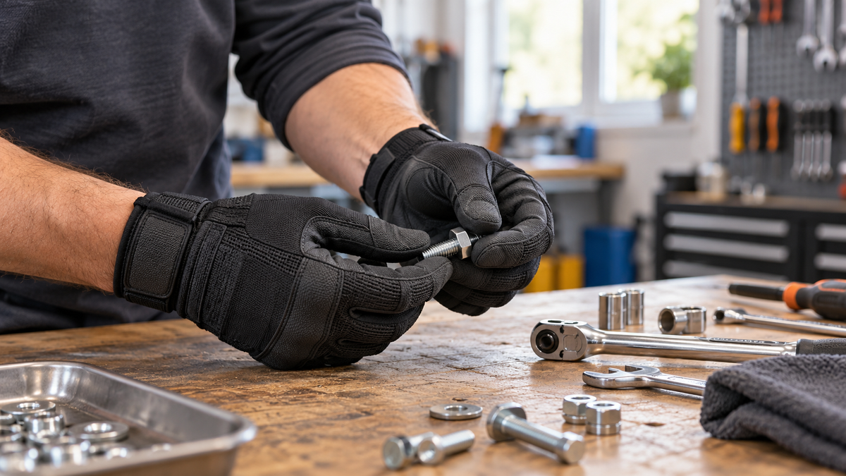AI-generated editorial image for Mechanix tactical gloves: uses, fit and protection