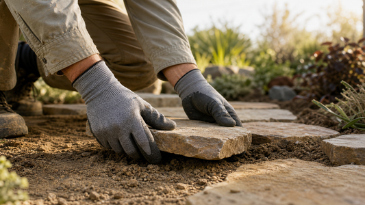AI-generated editorial image for Landscaping gloves that last more than a weekend