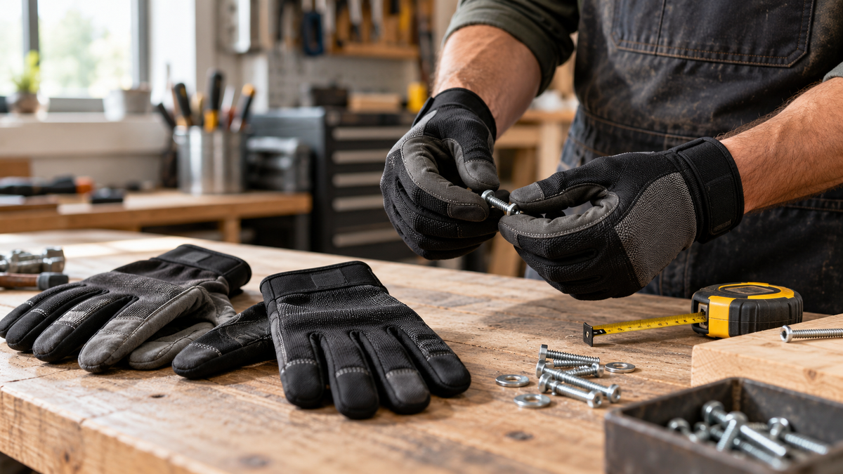 AI-generated editorial image for Mechanix Wear gloves: choosing the right pair for trade work