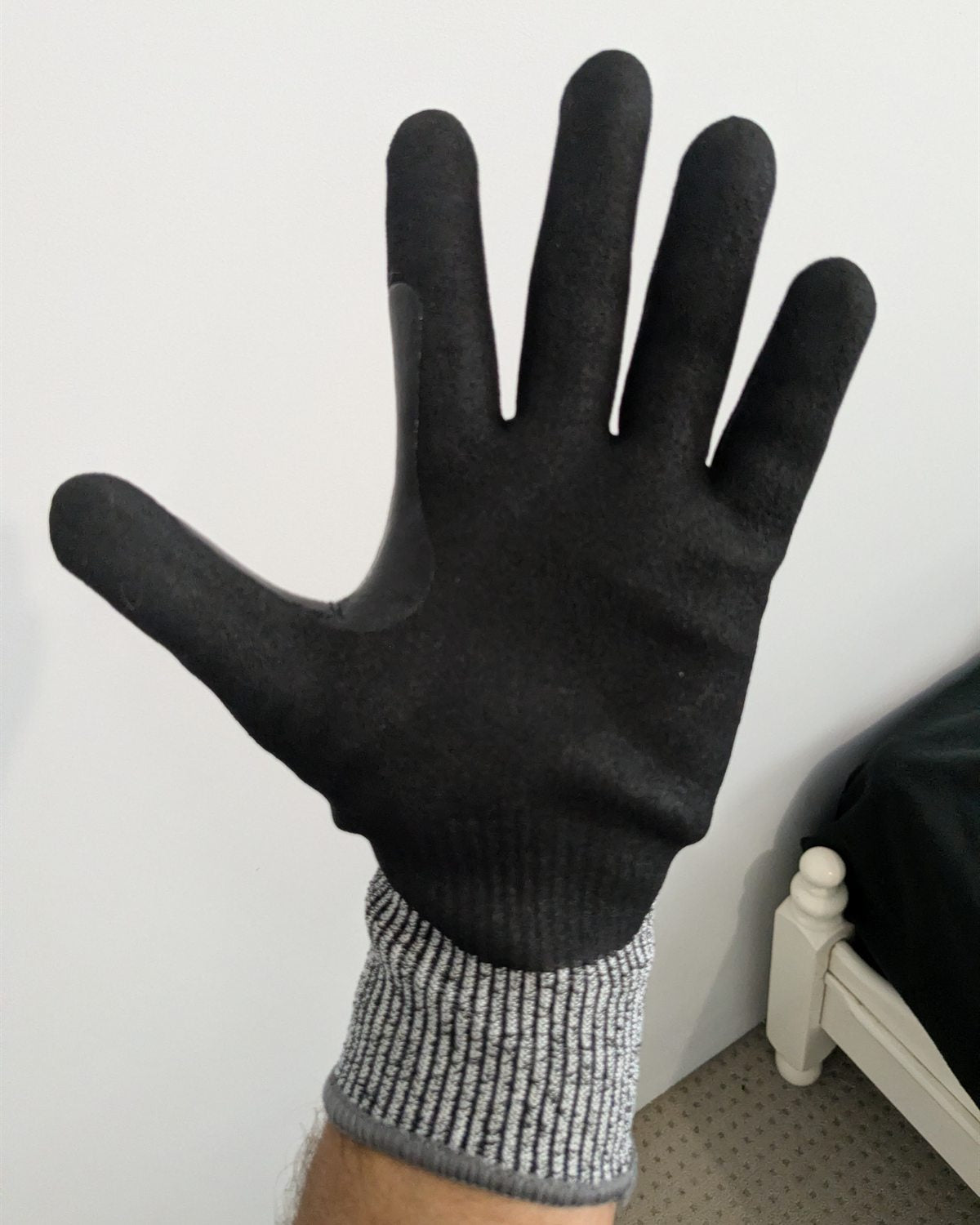 Fresh Sitegrips glove with an even black palm coating